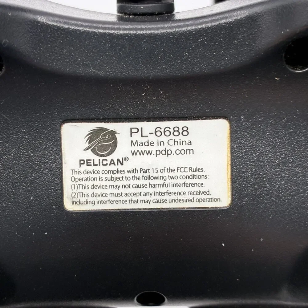 Pelican PL-6688 Wired Controller for Sony PlayStation 1 2 PS1 PS2 Black Dual